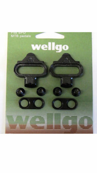 New Wellgo 98a SPD Bicycle Pedal Cleat Set Mountain Shimano SPD