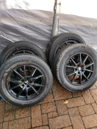 Summer tires on rims