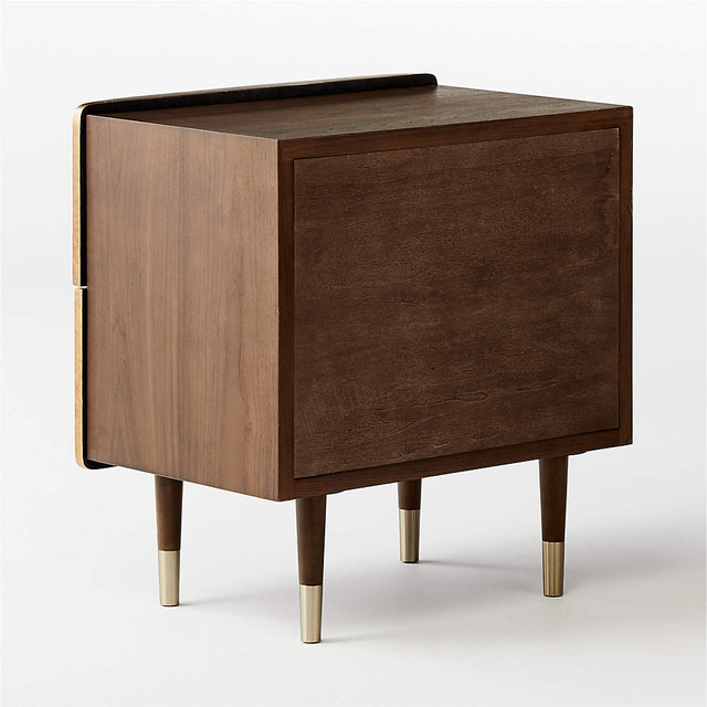 CB2 CRIMPED 2-DRAWER GOLD LEAF NIGHTSTAND in Hutches & Display Cabinets in Oakville / Halton Region - Image 4