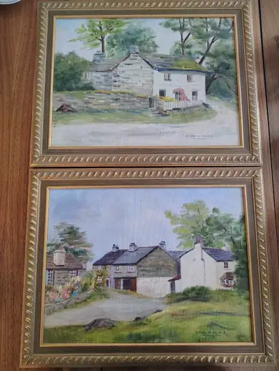 Peinture à l'huile ensemble de 2 /25$, View more