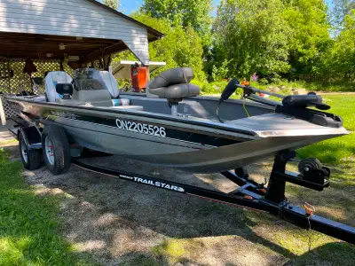 I have Bass Boat for sale. 17,5 ft. long.I belive it's 2004. Boat is fuly renovated with new flor an...