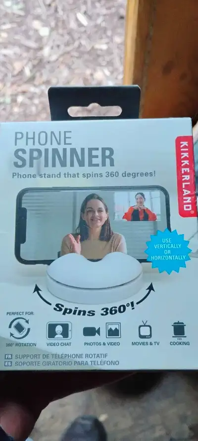 Kikkerland Phone Spinner Stand, View more