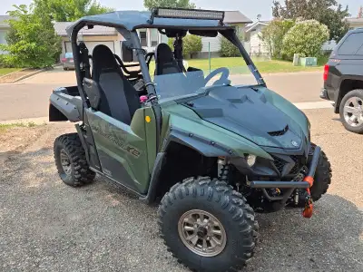 Used very little. 286 km/25.8 hrs. 850 cc motor. 10 year warranty on drive belt. 4500 lb Warn winch....