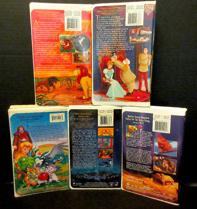 Disney Clamshell Movies VHS x 5 "Lion King II, Rescuers ,etc" VG in CDs, DVDs & Blu-ray in Stratford - Image 2