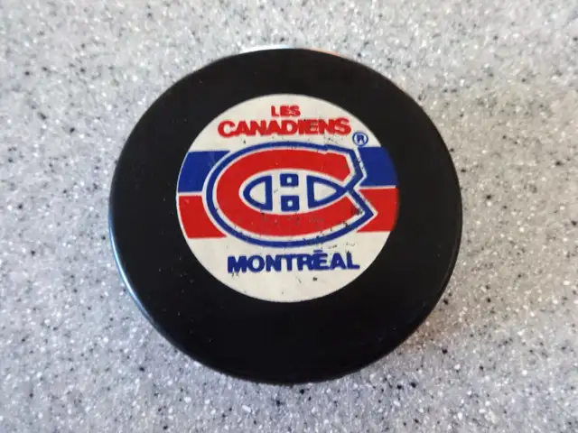 MONTREAL CANADIANS NHL HOCKEY PUCK - SLOVAKIA VEGUM in Hockey in Winnipeg - Image 2