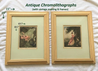 Antique Fragonard inspired - La balançoire + Le chiffre d’amour