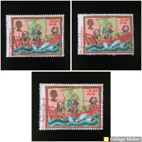 Three Hebrides Tribute 22P Christmas Customs Stamps