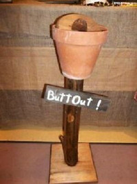 Butt Out Cigarette Stand