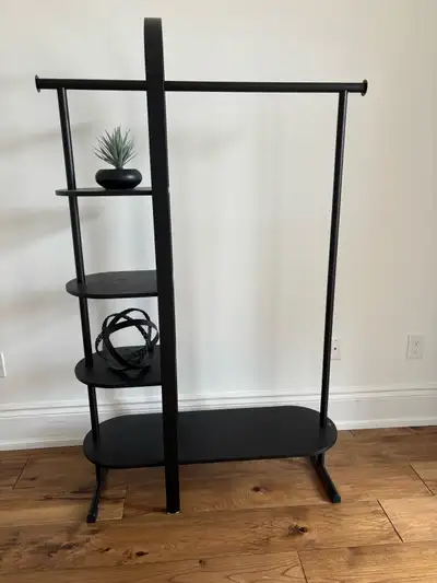 UMBRA BLACK CLOTHING RACK WOOD/ STEEL , View more