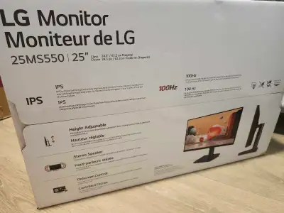 LG 25" IPS Full HD Monitor - 25MS550-Black, View more