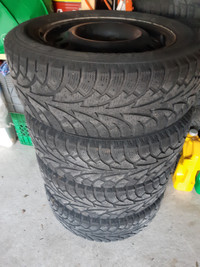 215/60R16 Hankook Snow Tires - with rims
