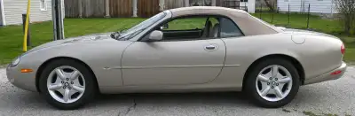 Beautiful gold, 2 door 1998 Jaguar XK8 convertible. 4.0 Liter 290 horsepower V8. 5 speed ZF transmis...