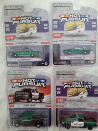 Chase hot pursuit Green  Greenlight  style hot wheels