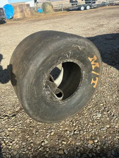 Two brand new 32-16/15 slicks with 3 tubes. Mounted on bead lock rims, would fit under my car. Put a...