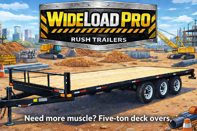 Deck over trailers -- all sizes available. Contact Rob at Rush Trailers for details. 905-923-5000