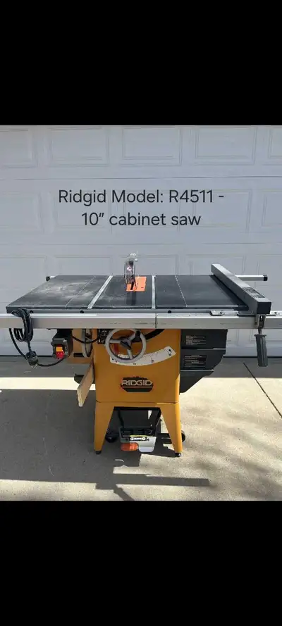 Ridgid R4511 10 inch granite top table saw for sale! Description in pictures. $450 OBO. Located in S...