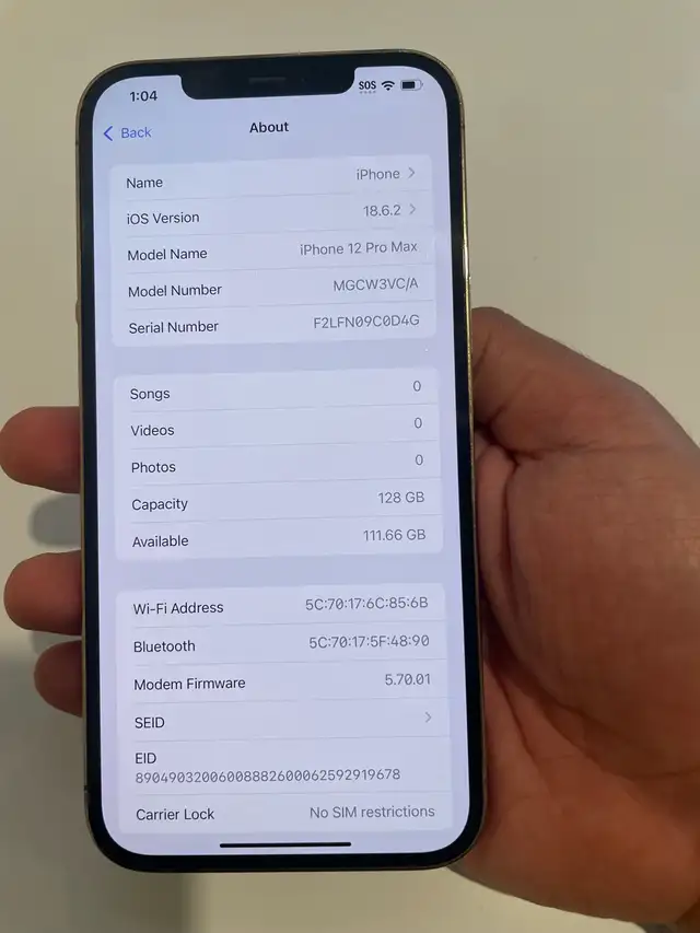  iPhone 12 Pro Max 128GB (Gold) in Cell Phones in Ottawa - Image 4