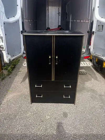 Free delivery used Black Wardrobe with Drawers, View more