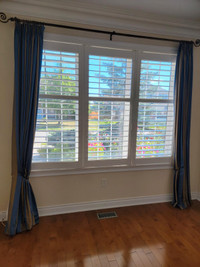 California shutters for a large and small window