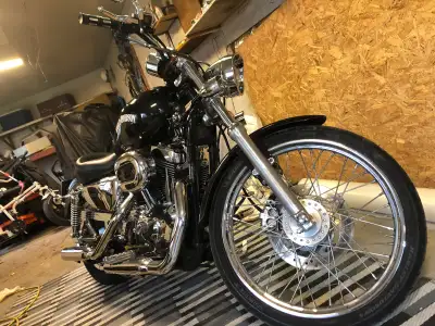 Runs and sounds great,lots of chrome,screaming eagle exaust, perfect condition