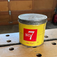 FULL Tin of TOBACCO with Cigarette Rolling Papers in No 7 tin