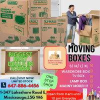 MOVING/PACKING  BOXES - BIGGEST DEALS IN TOWN!!