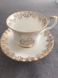 Vintage Royal Albert Happy Anniversary tea cup and saucer set