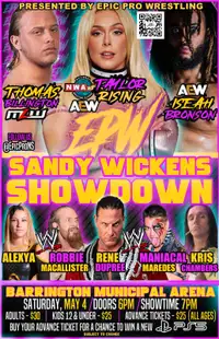 EPIC Pro Wrestling Live in Barrington - Saturday, May 4