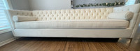 Sofa White XL Large & XL Large Bench Chair w/ Storage MUST SEE