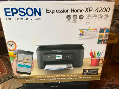 IMPRIMANTE SCANNEUR 3-EN-1 WIFI EPSON XP-4200 + CARTOUCHES, View more
