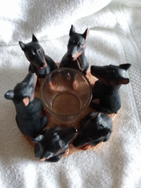 Miniature Pinscher candle Holder