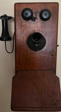 Old style telephone still symbolic of communication.  Old phone