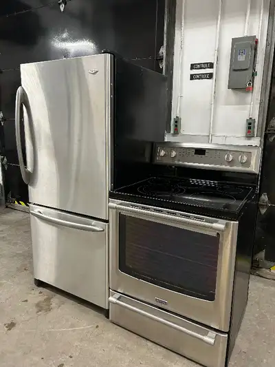 Frigidaire and stove, View more