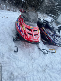 2 sleds ready to ride