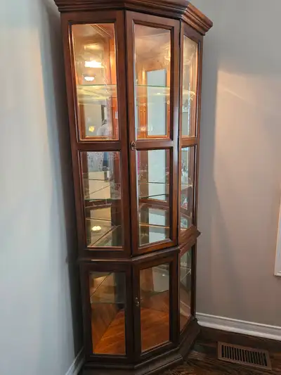 Corner Curio Cabinet, View more
