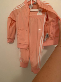 Baby adidas pink set 12-18 monthd
