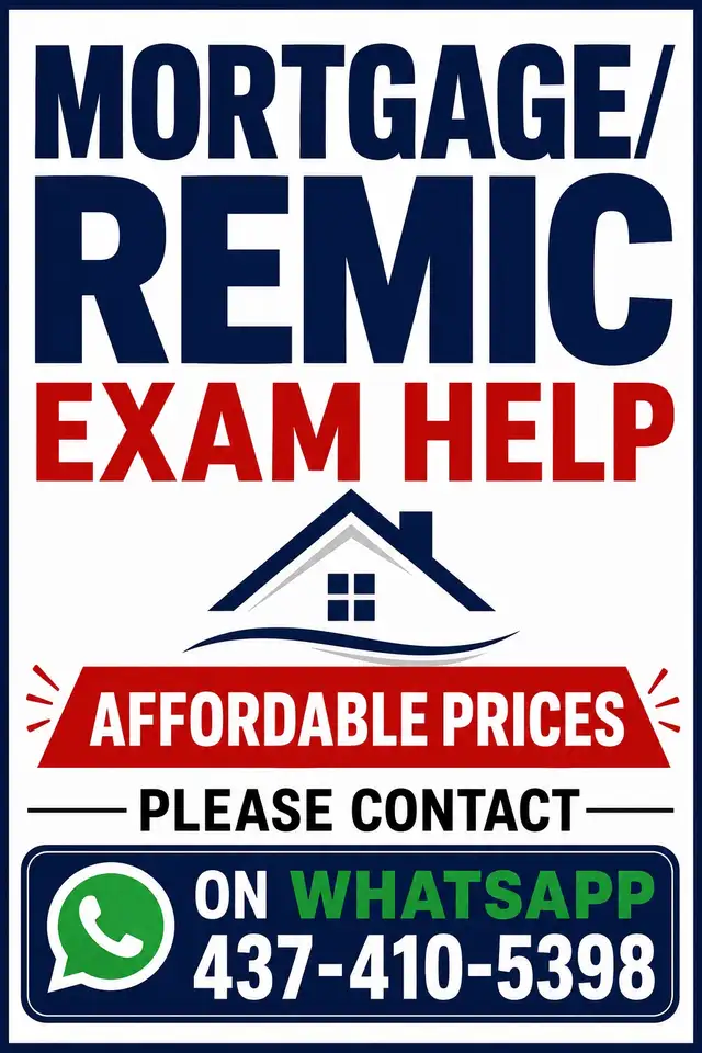 mortgage exam help