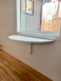 Half-Round Wall Mounted Table