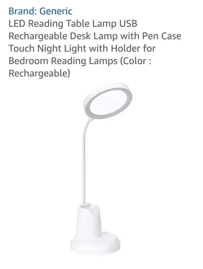 Desk/Bedroom Lamp with Pen Case, View more