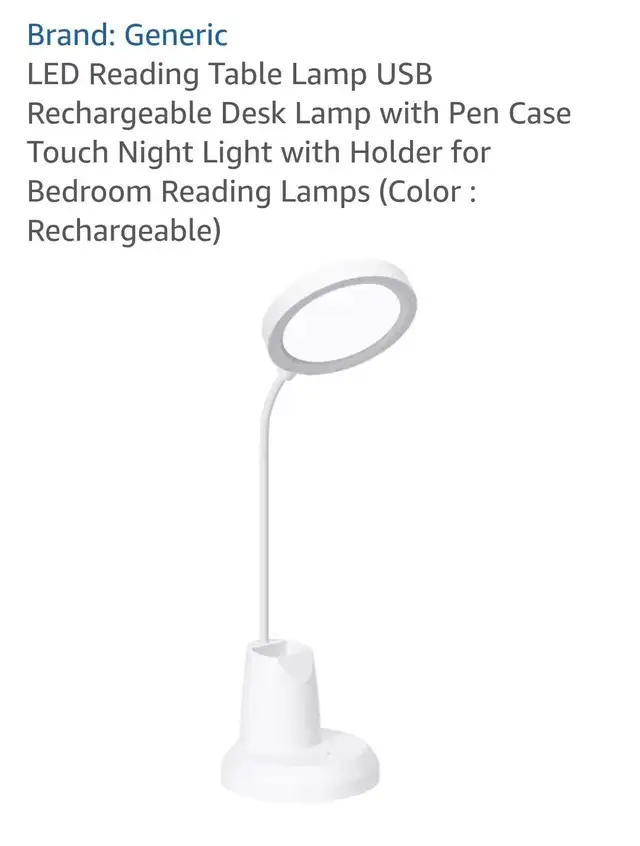 Desk/Bedroom Lamp with Pen Case in Indoor Lighting & Fans in Kitchener / Waterloo - Image 2