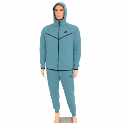 Nike Tech Fleece Men’s Teal Hoodie & Jogger Set – Size Large (L), View more