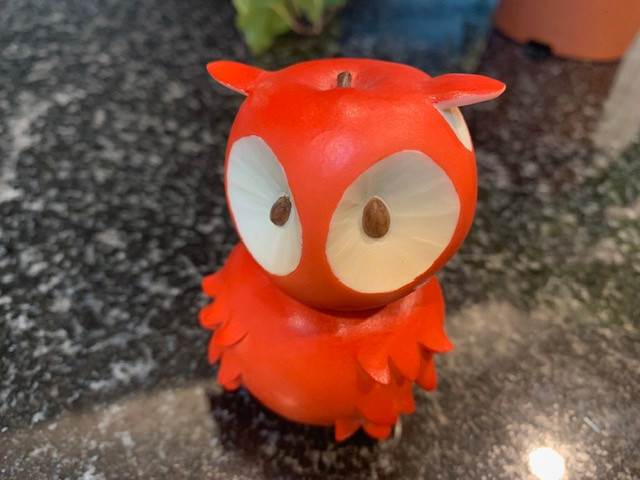 Enesco Home Grown Vegetable Collectible “Orange Red Apple Owl” in Arts & Collectibles in City of Halifax