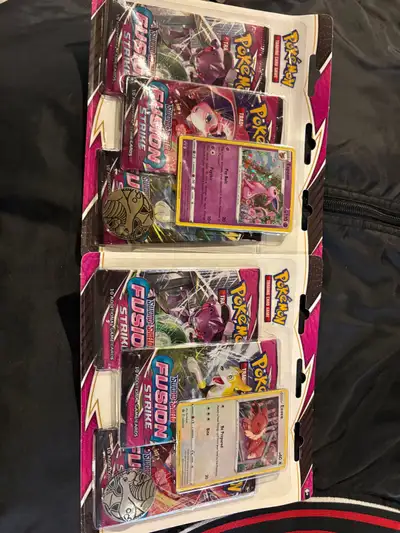  Pokemon Fusion strike 3 pack blisters , View more