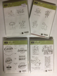 SALE! Stampin' Up rubber stamp sets, most brand new!