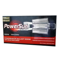 Powersun 1000 watt double-ended HPS Fixture with bulb.