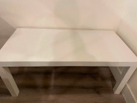 coffee table, white 40 x 20 x 18"