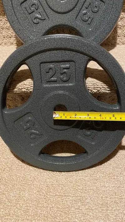 Each weight plates 25lb 1 inch hole Brand New, View more
