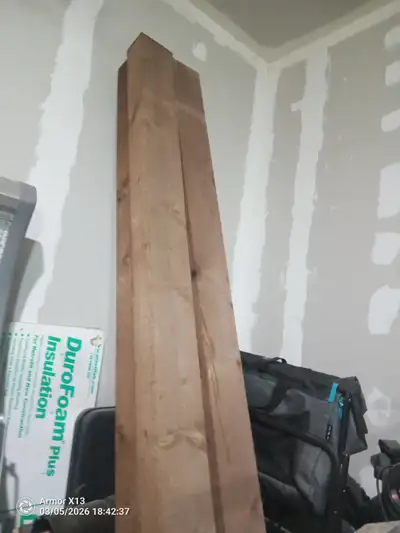 I have 4 8ft 4x6 fence posts pressure treated left over from a job . 15 each