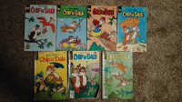 7 vintage low grade Disney Chip N Dale comics