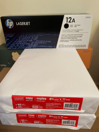 HP LaserJet 12A plus 2 pack A4 paper